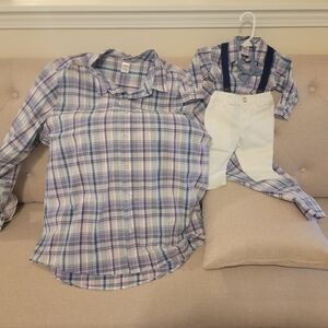 Father (XL) & son (3-6m) matching Shirt Set (Gymboree)